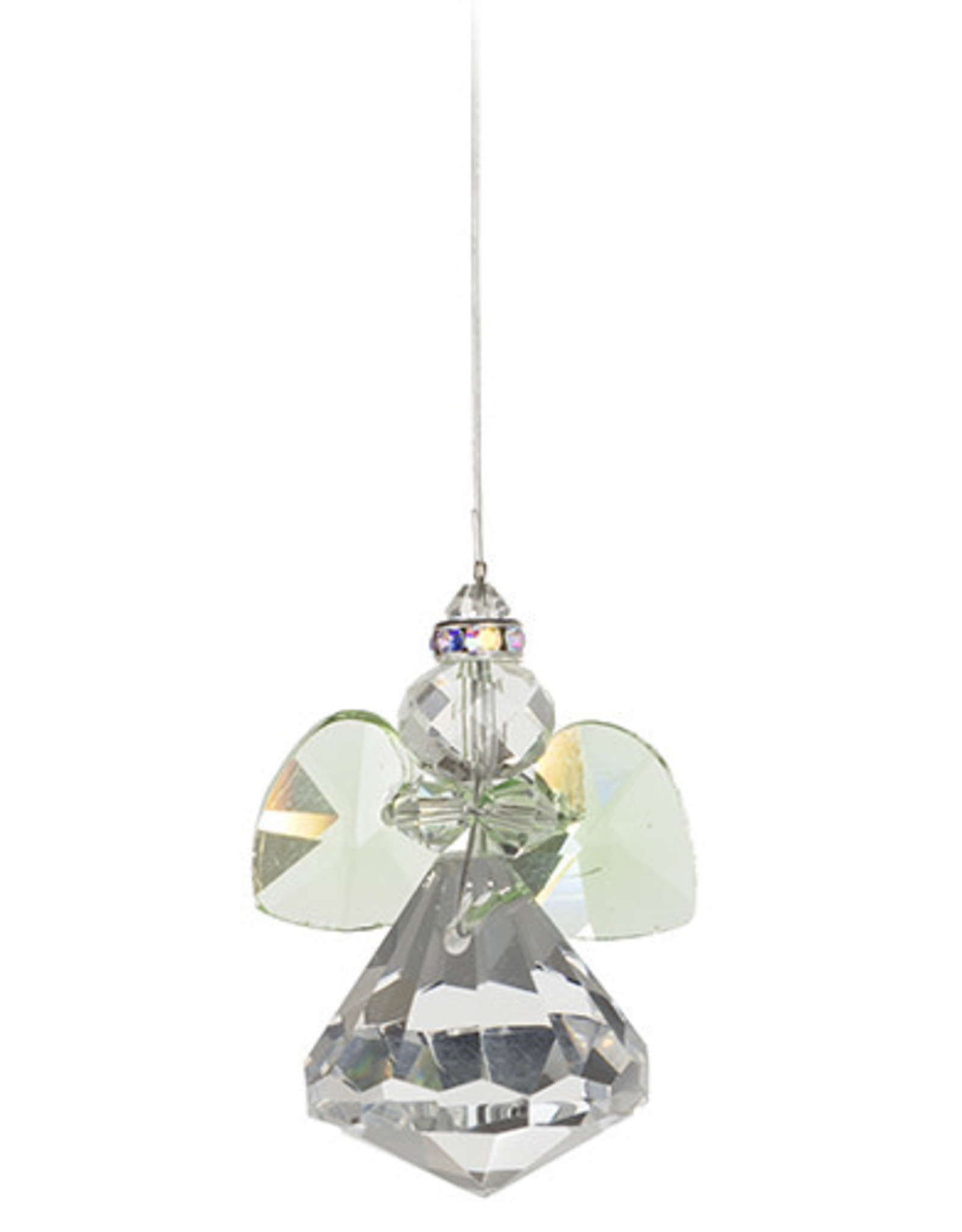 Off The Wall Creations Crystal Art Angel - Green