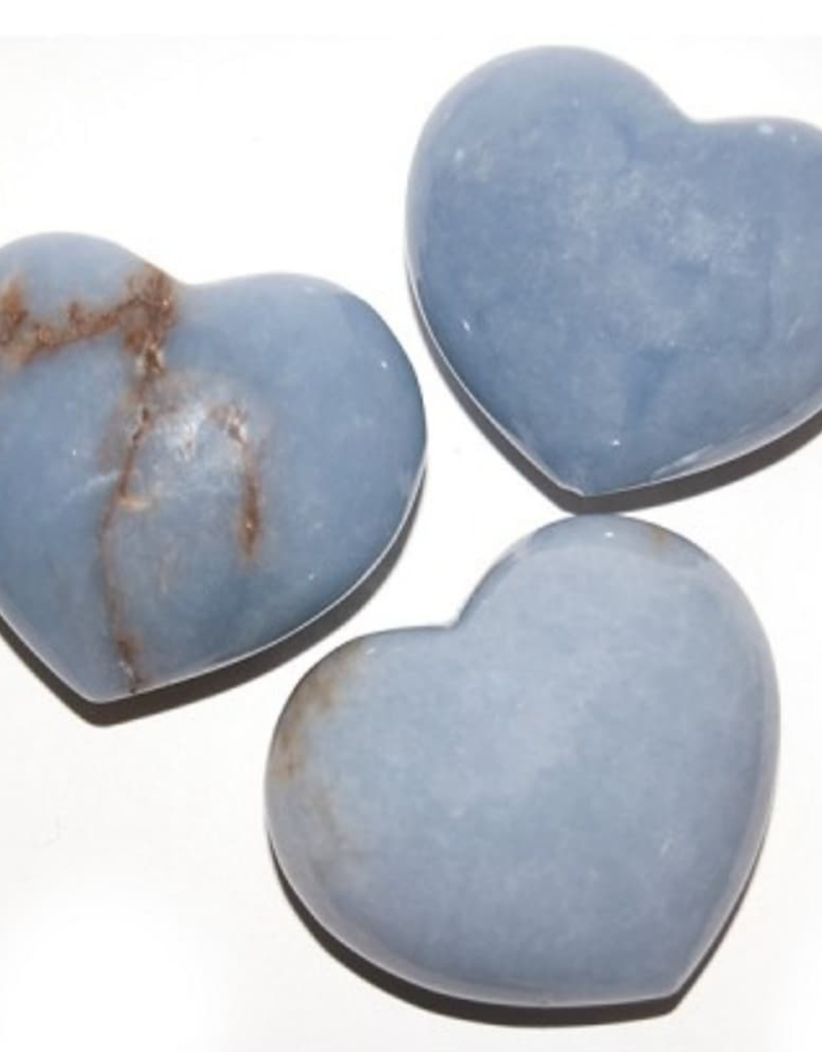 Angelite Puffy Heart