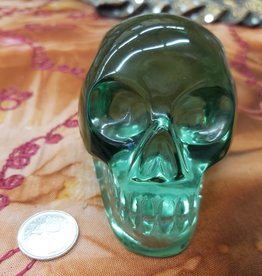 Green Obsidian Skull 4in - $250