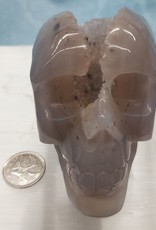 Druzy Agate Skull 4.75in - $175