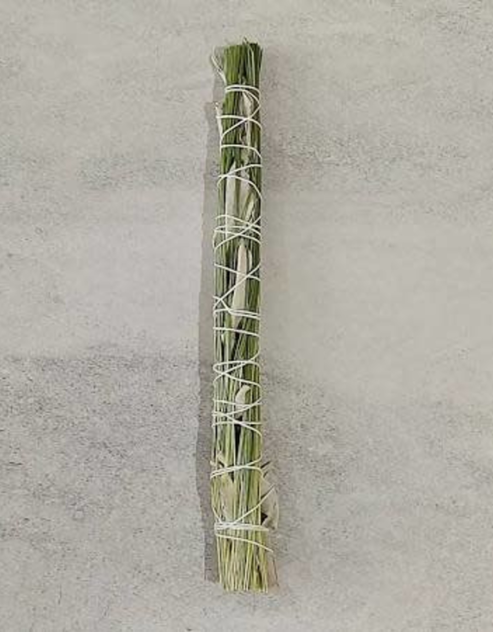 8" Sweetgrass & White Sage Stick  Locally Grown Organic