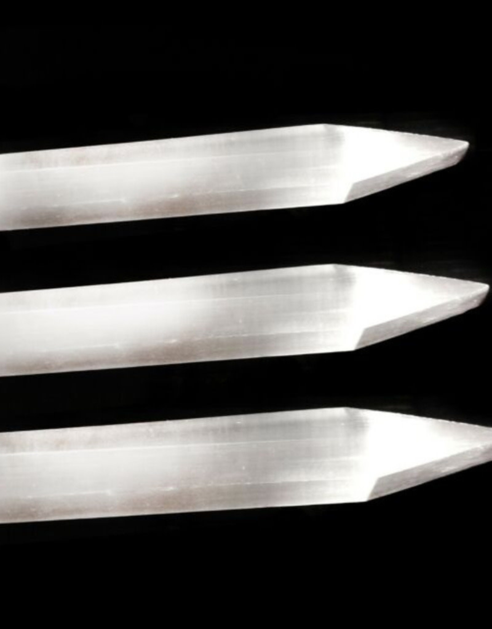 Selenite Pointed  Charger Plate 8"