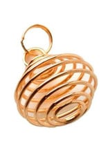 Copper Plated Pendant Cage .75"