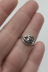 Eye of Horus Ring - Size 5 Sterling Silver
