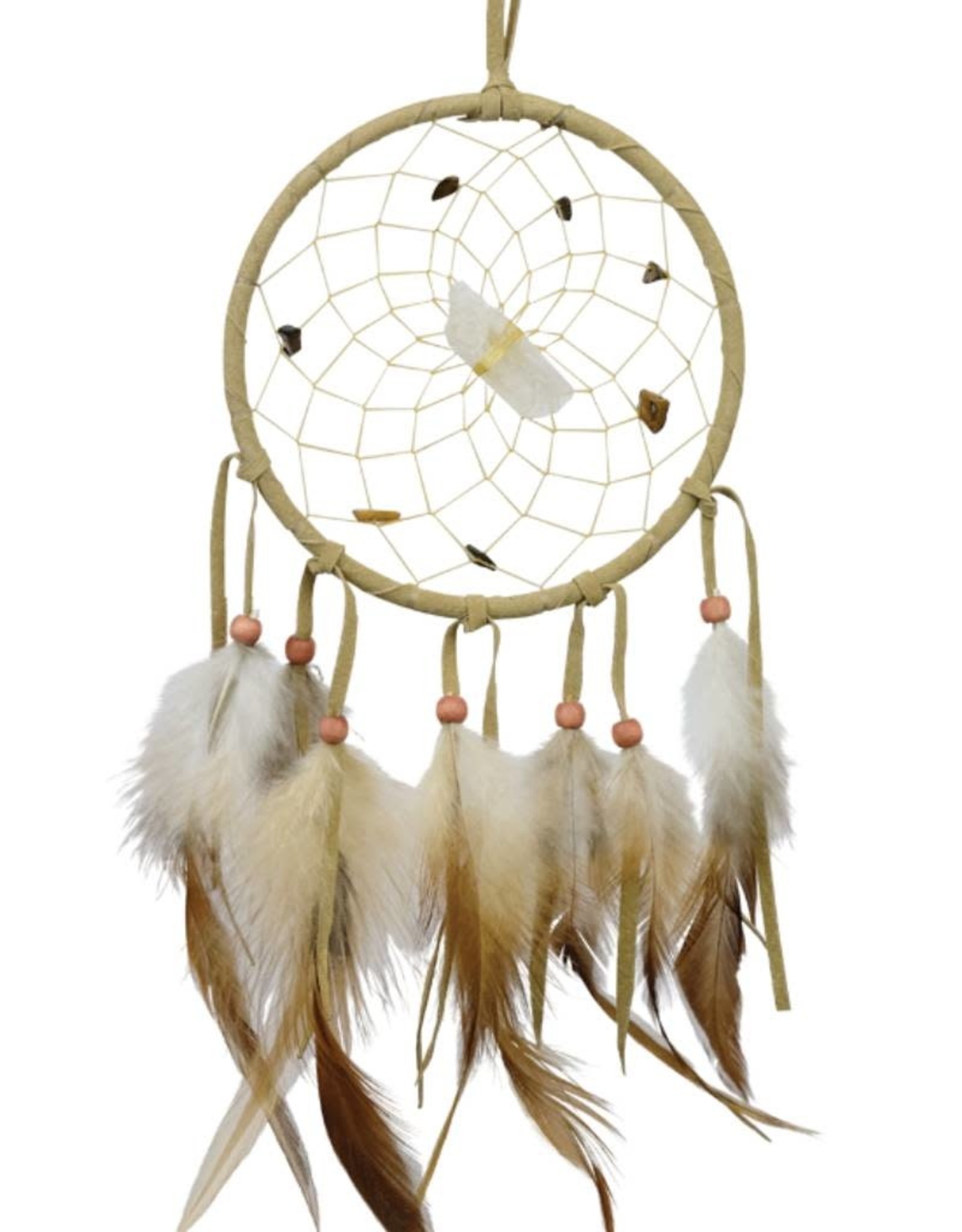 Monague Native Crafts Tan 4" Vision Seeker Dream Catcher