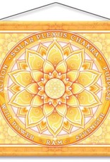 Mandala Arts Solar Chakra Meditation Banner 15" x 15"