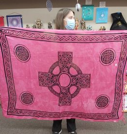 Celtic Cross Sarong  - Pink