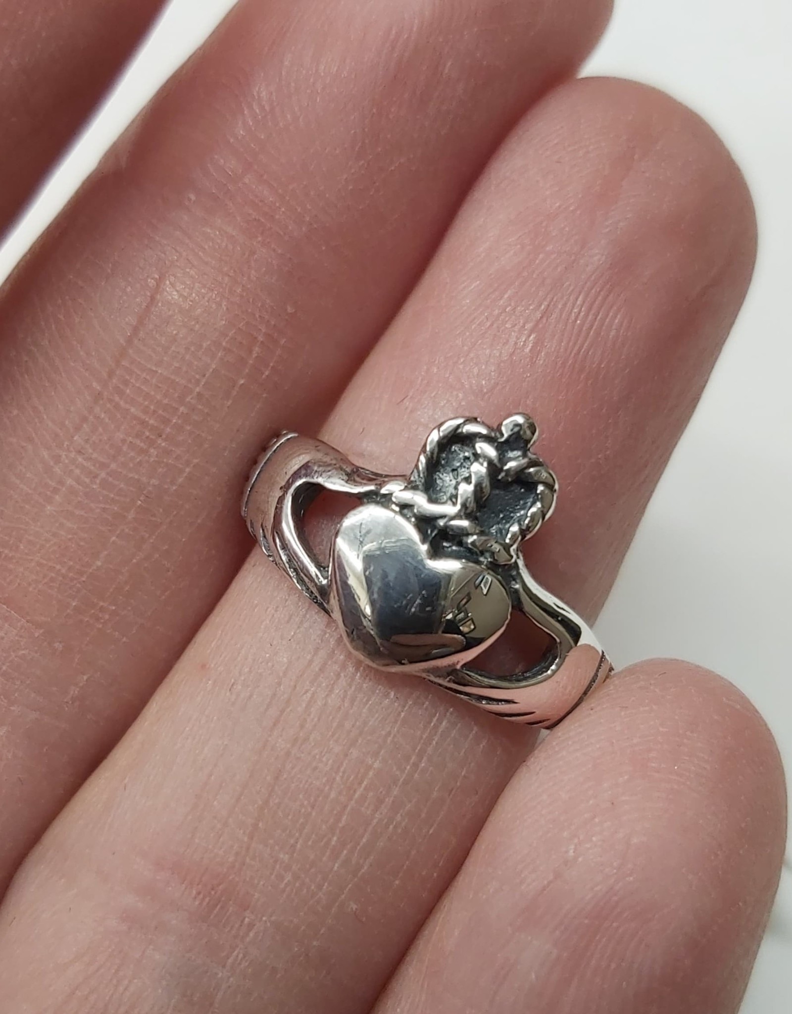 Claddagh Ring - Size 12  Sterling Silver