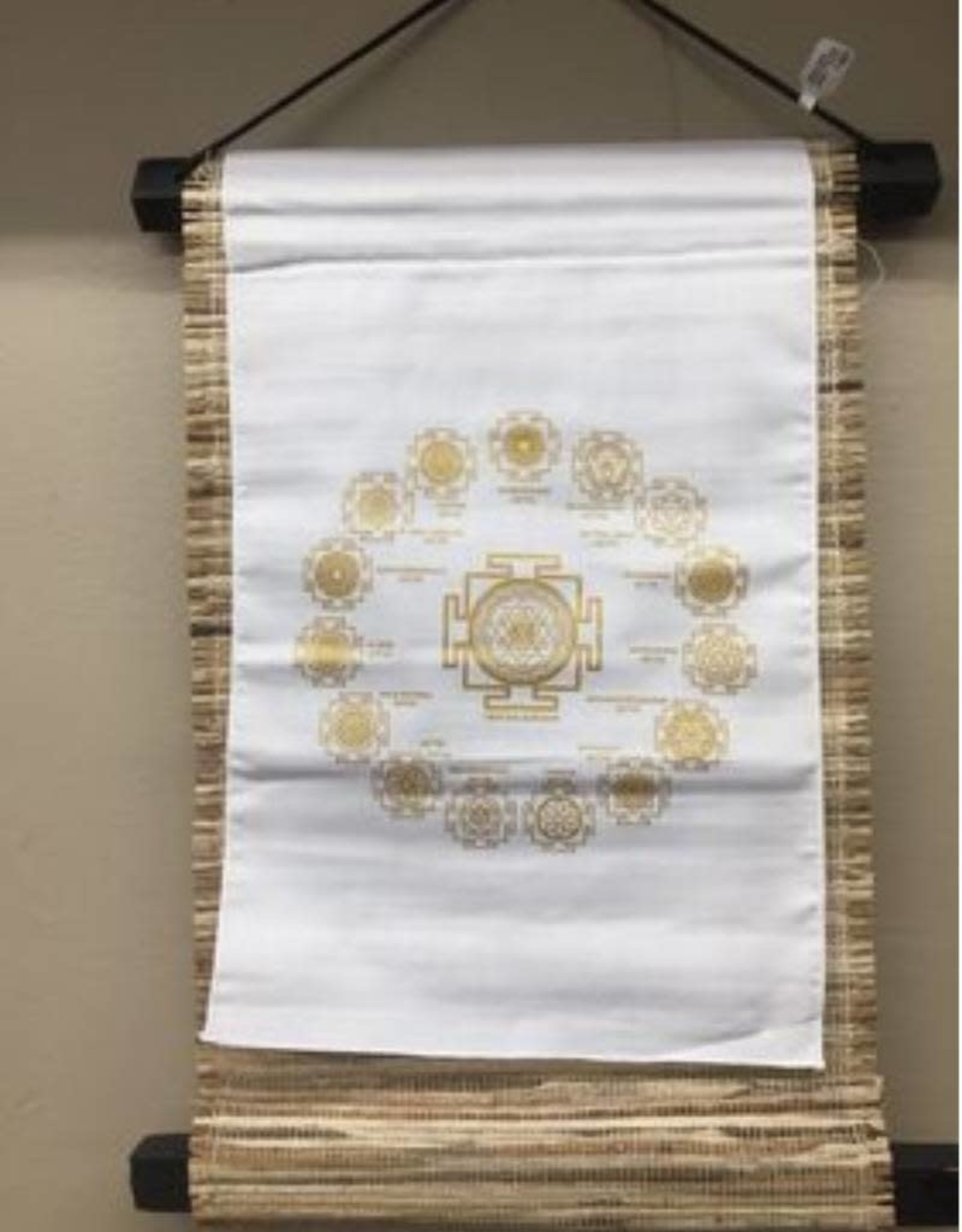 Golden Sacred Symbols Sea Grass Banner  – 12″X15″L