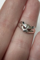 Cat Face Ring - Size 6 Sterling Silver