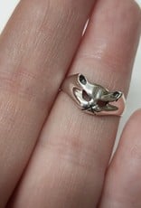 Cat Face Ring - Size 7 Sterling Silver