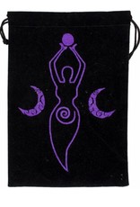 Moon Goddess Velvet Tarot Bag 5" x  7"