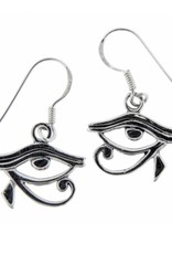 Eye of Horus Sterling Silver Earrings