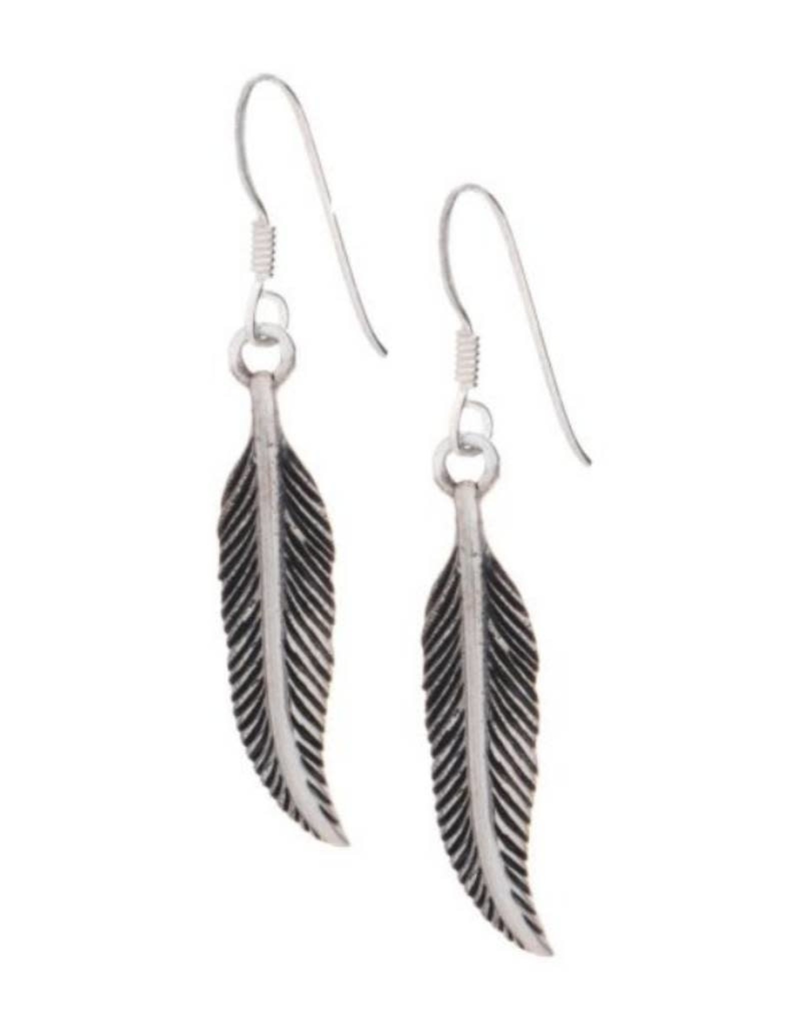 Feather Sterling Silver Earrings