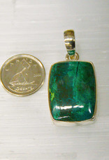 Chrysocolla Pendant C Sterling Silver