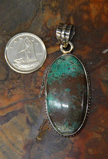 Chrysocolla B Pendant Sterling Silver