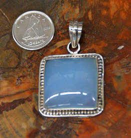 Chalcedony Pendant B Sterling Silver