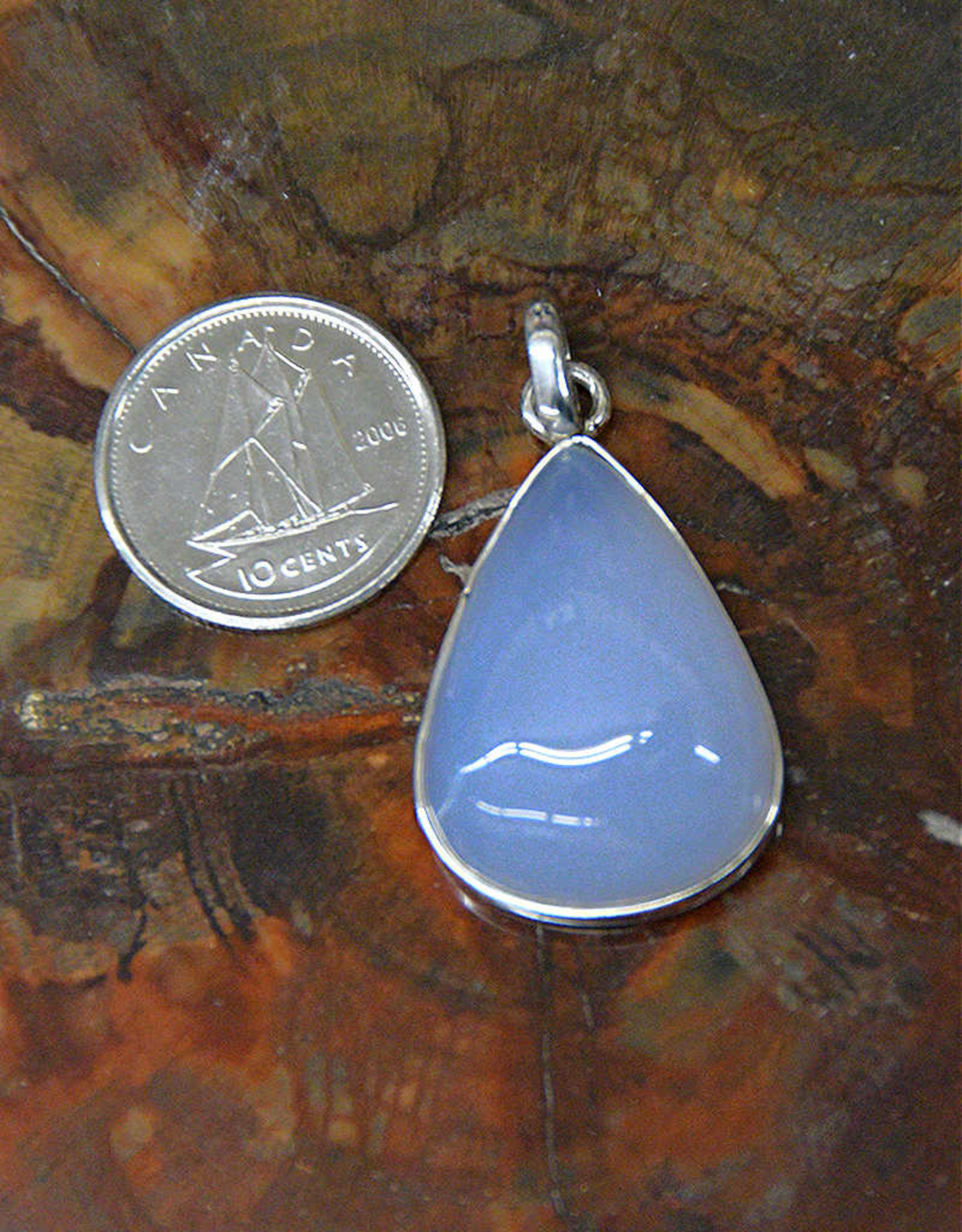 Chalcedony Pendant Sterling Silver