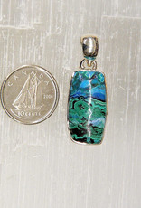 Azurite & Malachite Pendant C Sterling Silver