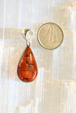 Baltic Amber Pendant D Sterling Silver