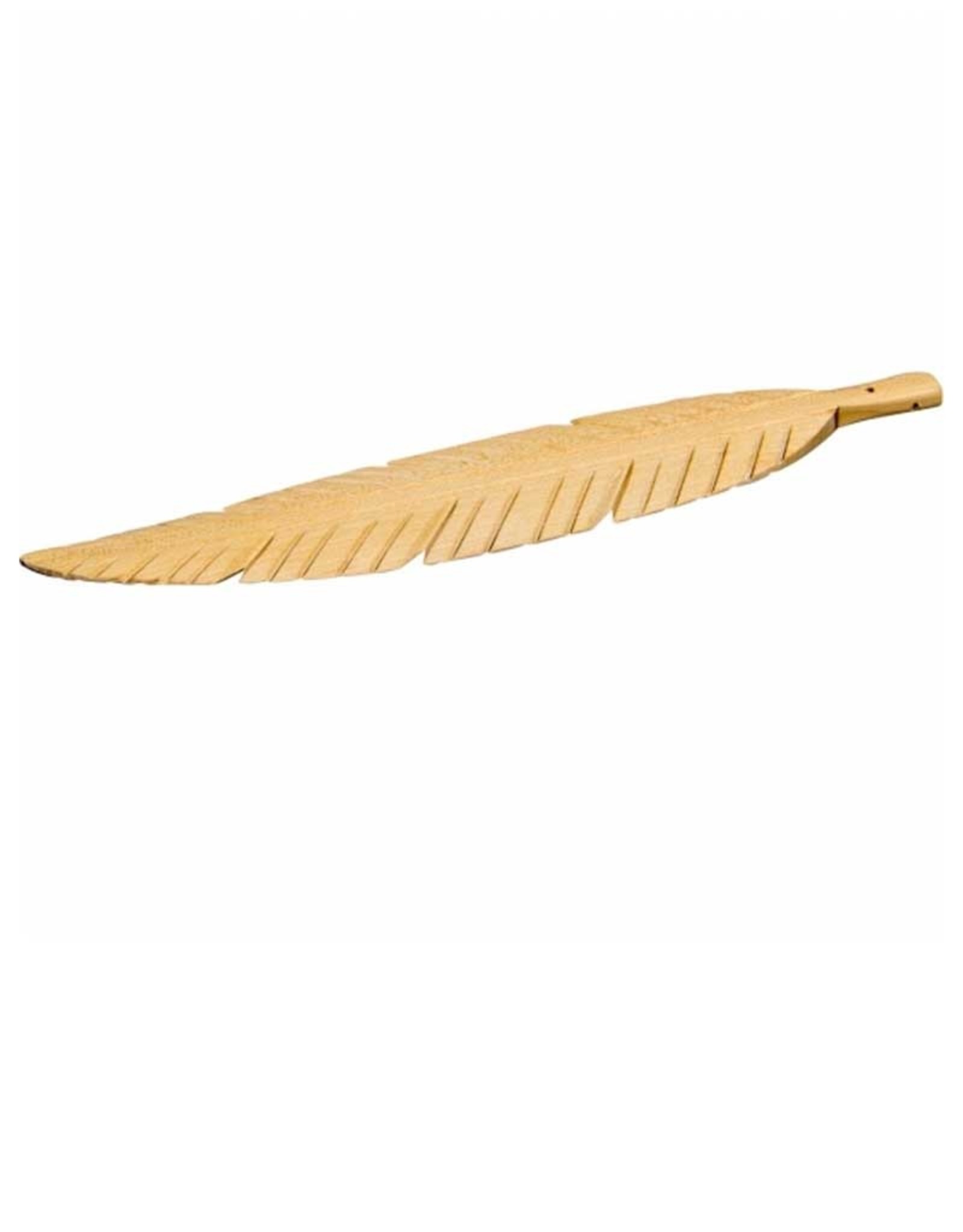 Wood Feather Incense Burner 10"