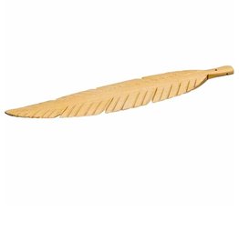 Wood Feather Incense Burner 10"