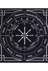 Black Astrology Pendulum Mat 12" x 12"