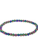 Rainbow Hematite 4MM Bracelet