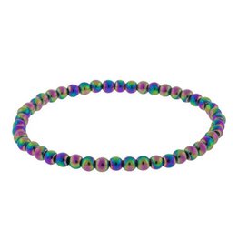 Rainbow Hematite 4MM Bracelet
