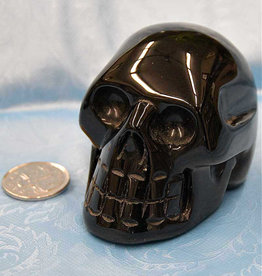 Black Obsidian Skull  3"
