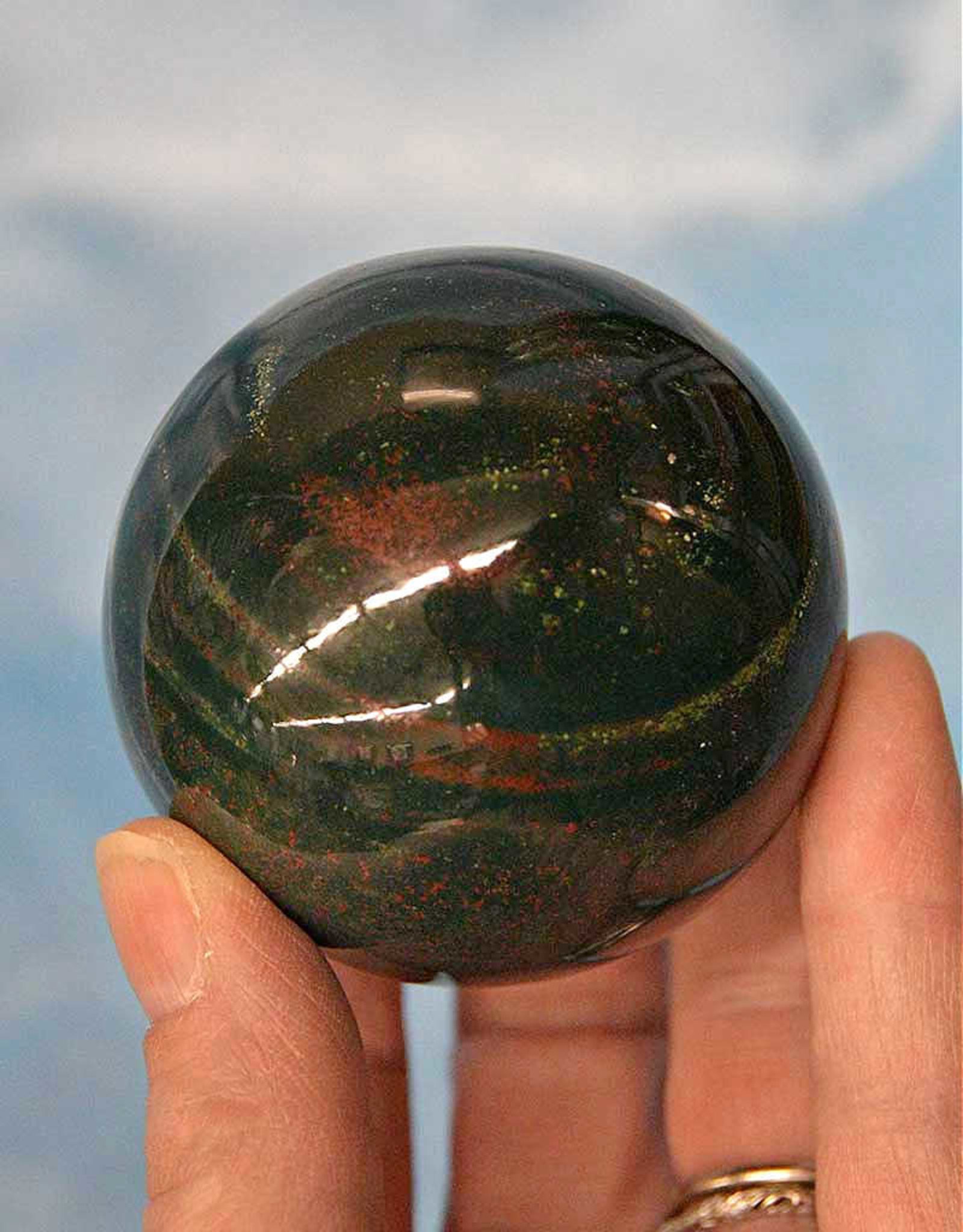 Bloodstone Sphere 2.5"