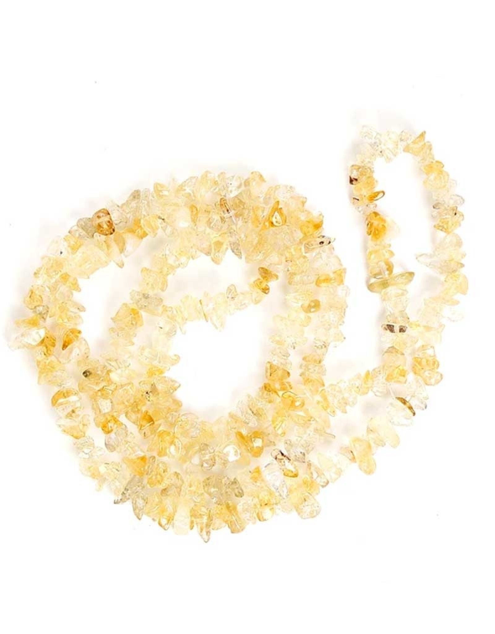 citrine chip necklace