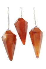 Carnelian Faceted Pendulum