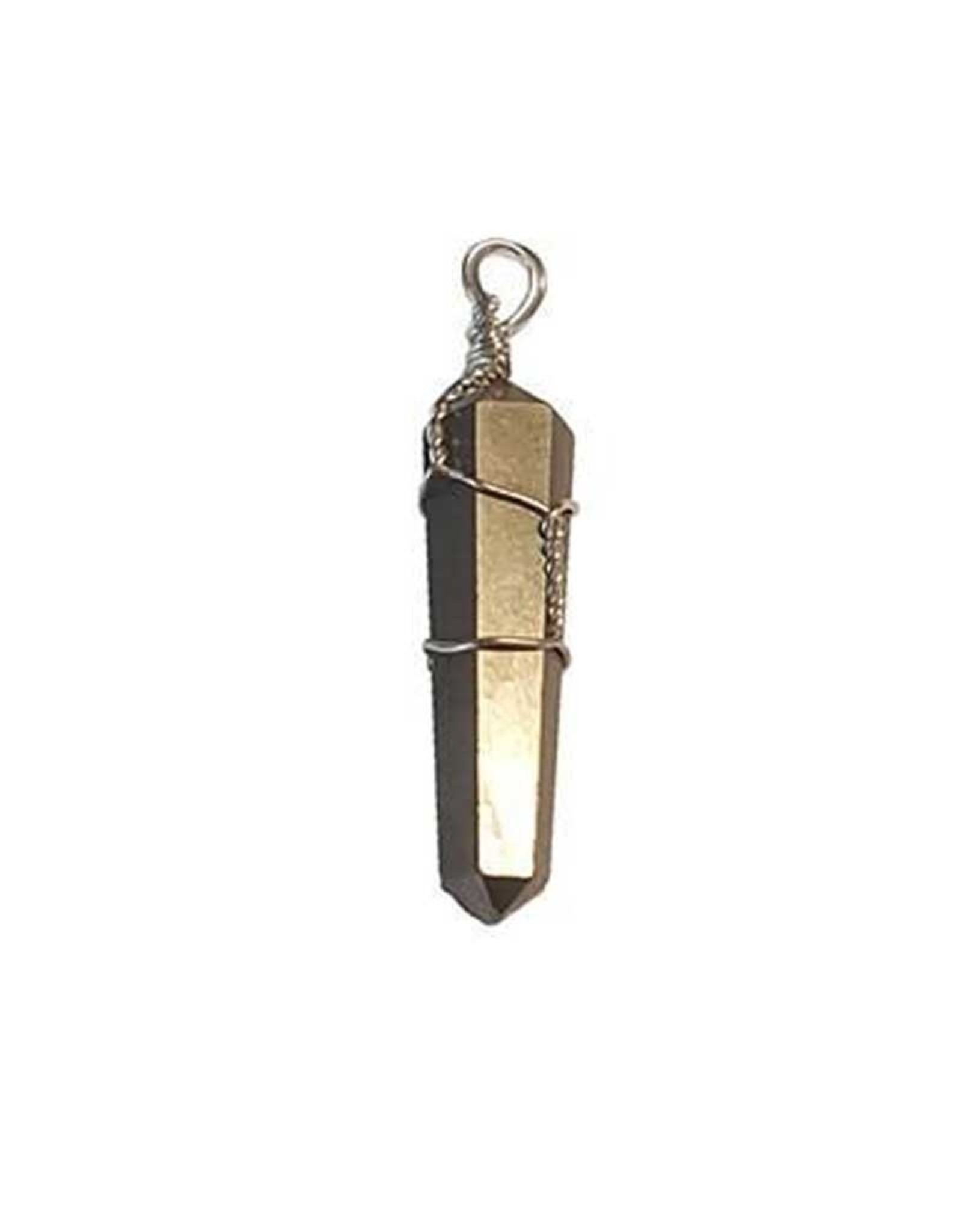 Pyrite Wrapped Point Pendants