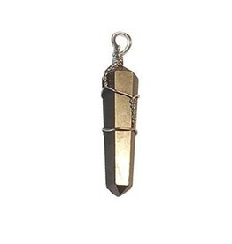 Pyrite Wrapped Point Pendants