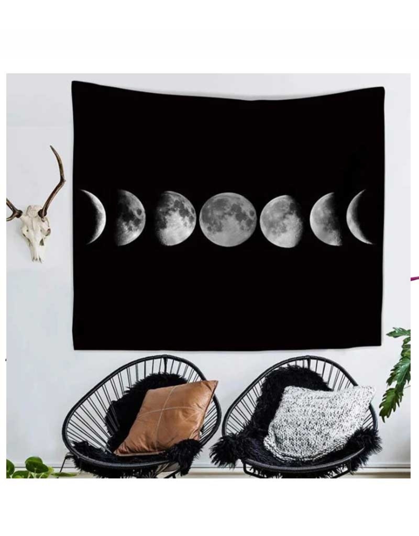 Moon Phases Tapesty Banner 58" x 50"
