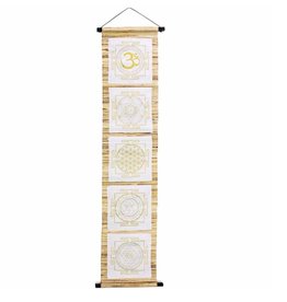 Sea Grass Banner with Sacred Geometry Symbols