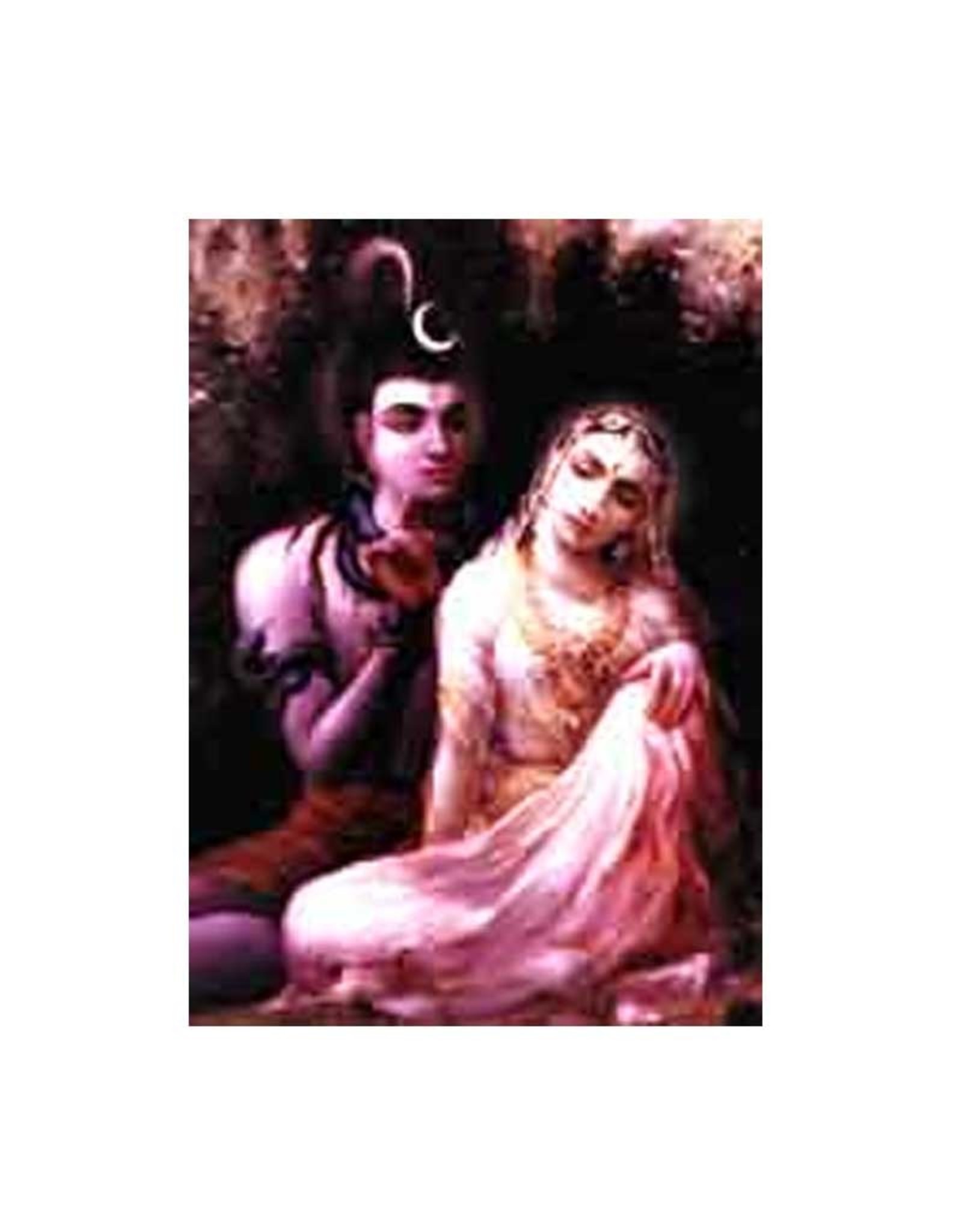 Shiva and Shakti  5x7 Laminated Card