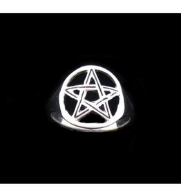 Pentagram Ring - Size 3 Sterling Silver