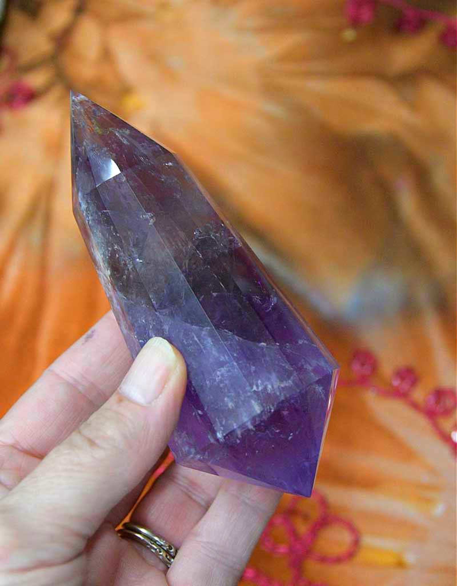 Amethyst Double Terminated / Vogel Wand 12 Sides