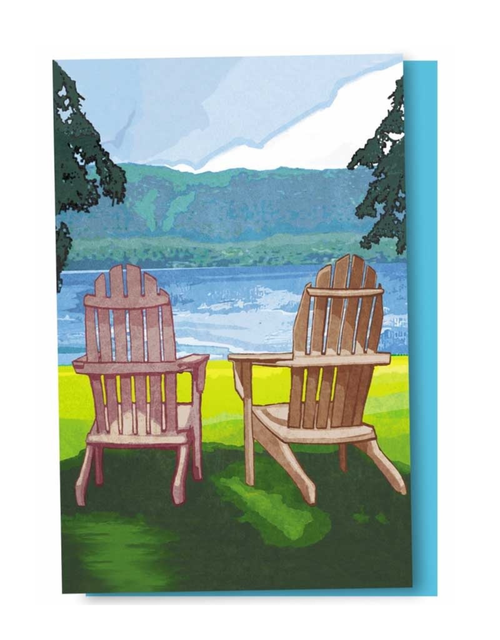 Tree - Free Greetings *CLEARANCE* $10 Adirondack Chairs - 12 Notecards
