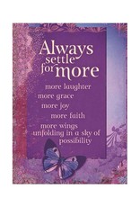 Amber Lotus Always Settle for More - Greeting Card