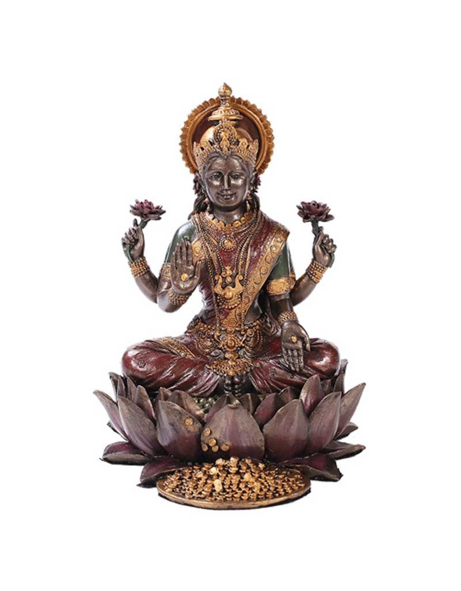 Pacific Trading Lakshmi Statue  - 4 3/4" x 5" x 6 1/4"