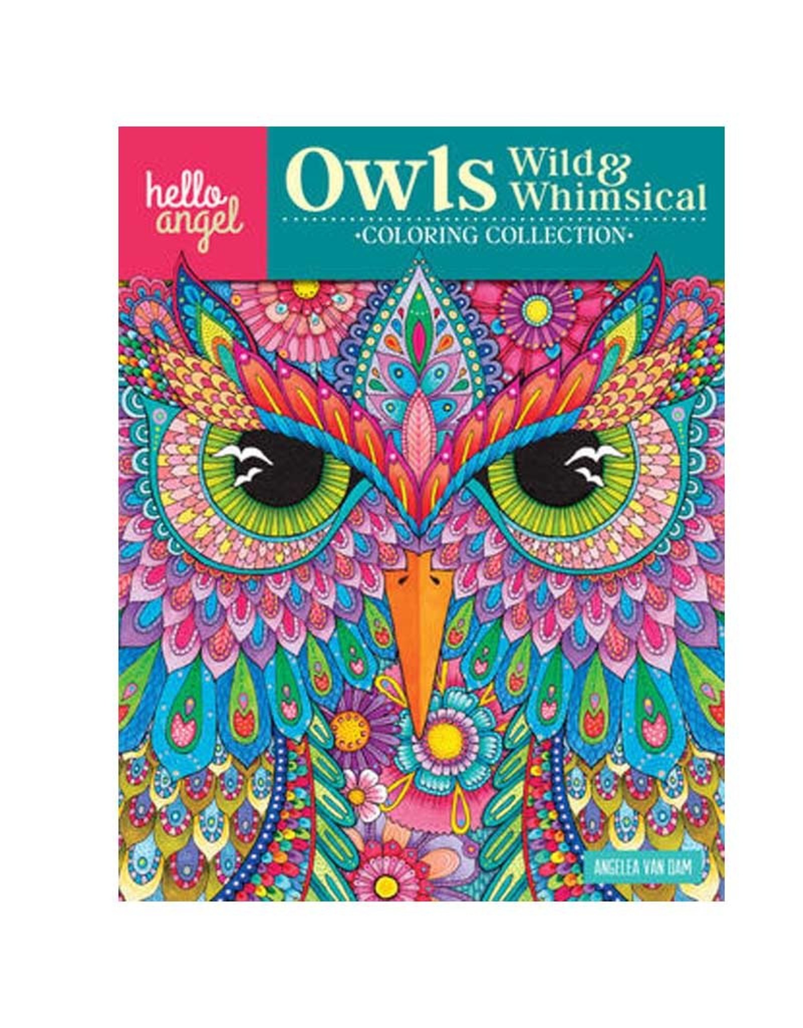 Hello Angel Hello Angel Owls Wild & Whimsical Coloring Book