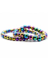 Rainbow Hematite 8MM Bracelet