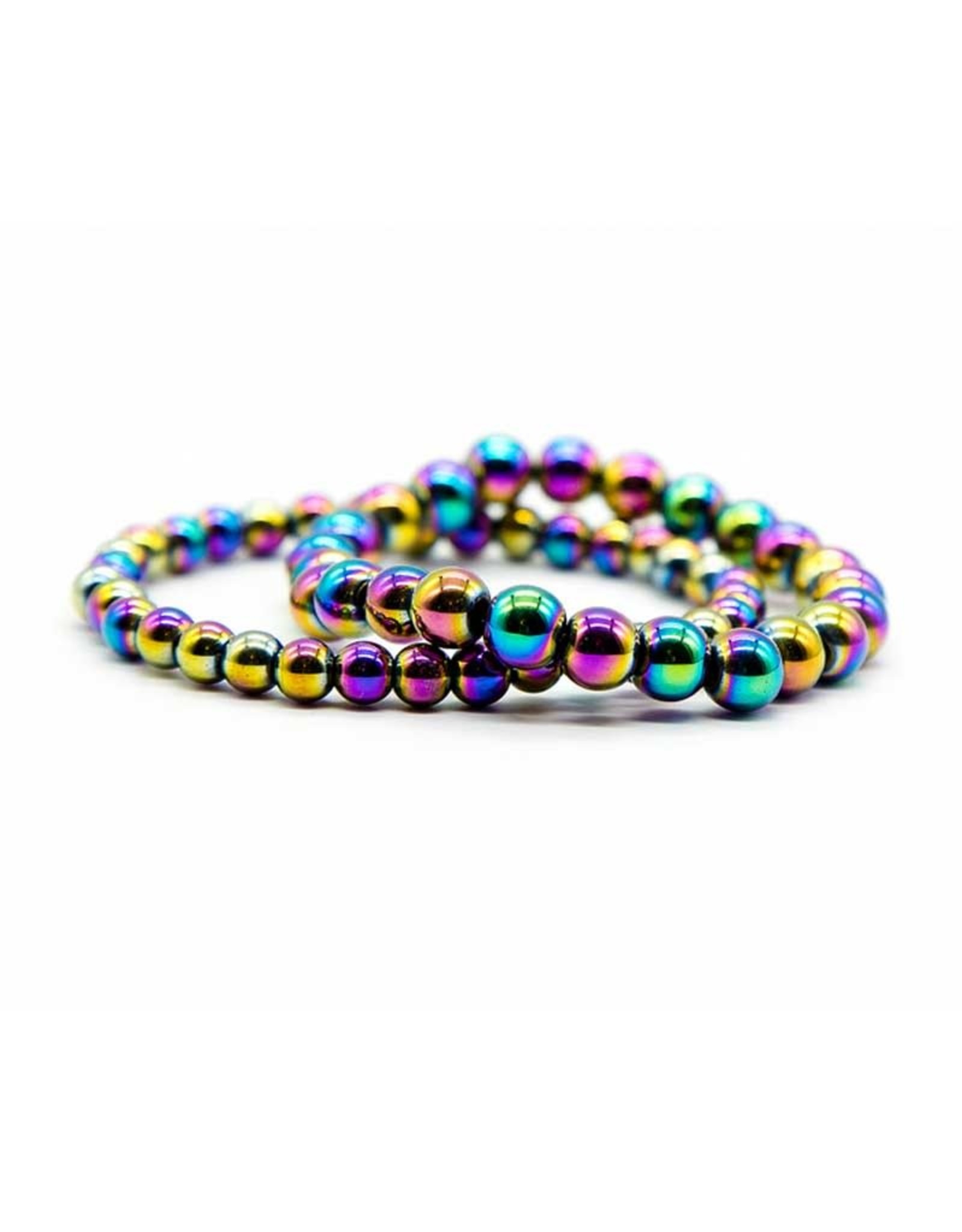 Rainbow Hematite 8MM Bracelet