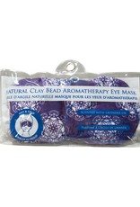 Zenature Lavender Clay Bead Eye Mask - Purple Mandala