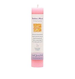 Crystal Journey Candles Herbal Magic Pillar Candle 7" - Manifest a Miracle