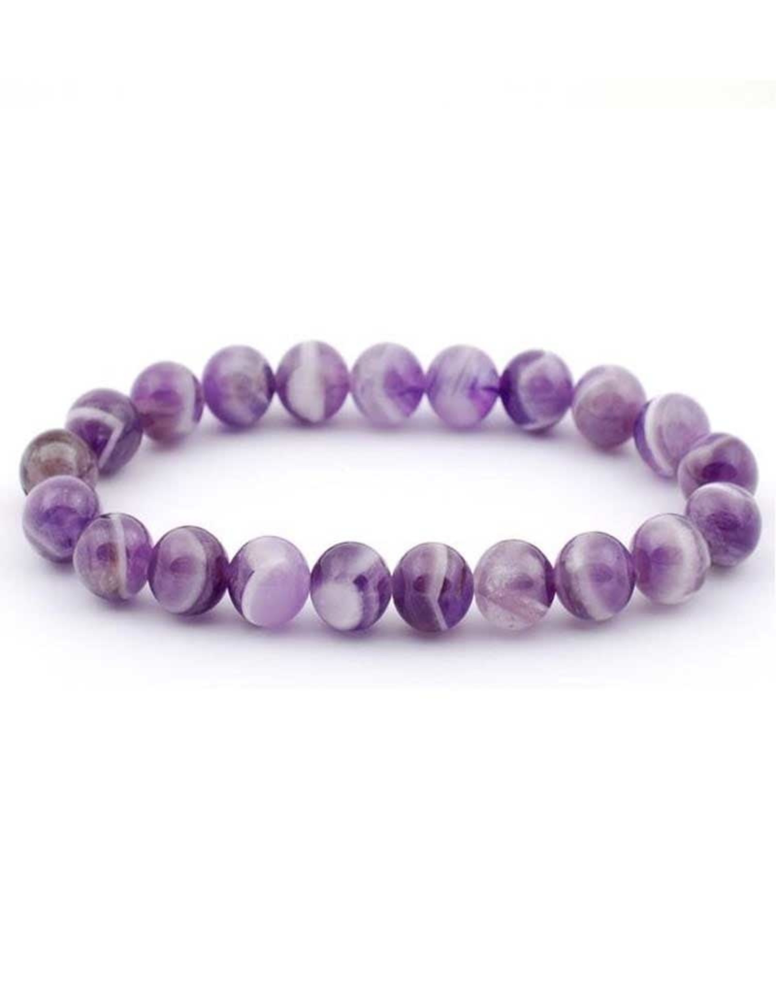 Chevron Amethyst 8MM Bracelet