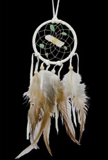 Monague Native Crafts White 3" Vision Seeker Dream Catcher